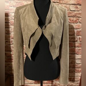 BCBGMaxAzria Tan Suede Blazer